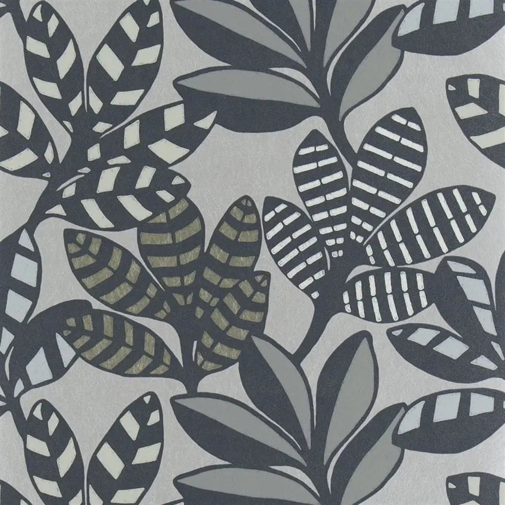 Tanjore Wallpaper - Graphite - Designers Guild - PDG1129/01 - Premier Wallcovering