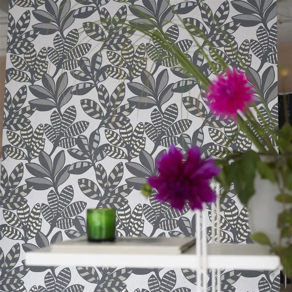 Tanjore Wallpaper - Graphite - Designers Guild - PDG1129/01 - Premier Wallcovering
