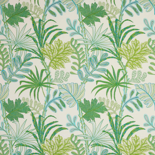 Tara Fabric - Turquoise - Manuel Canovas - 04938/01 - Premier Wallcovering