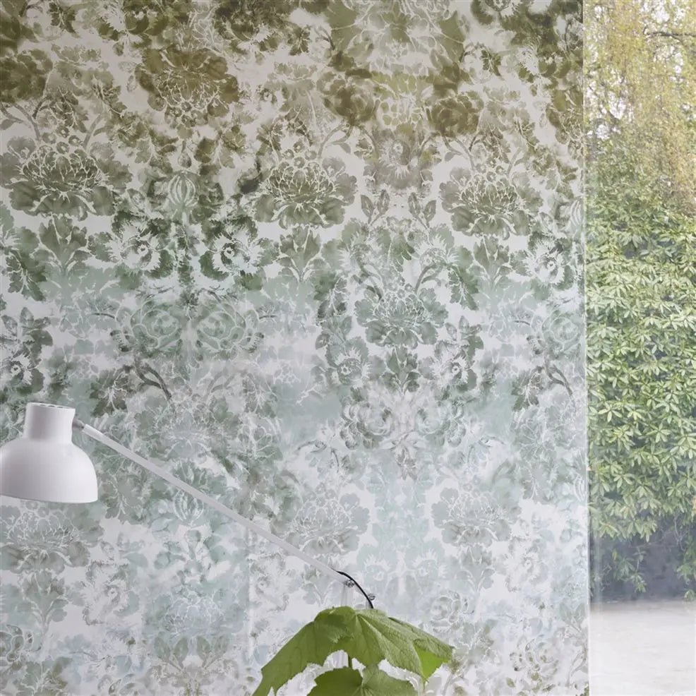 Tarbana Damask Wallpaper - Linen - Designers Guild - PDG1139/01 - Premier Wallcovering