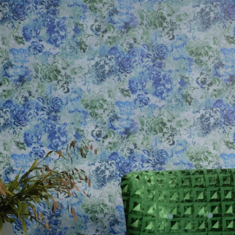 Tarbana Wallpaper - Cobalt - Designers Guild - PDG1126/07 - Premier Wallcovering