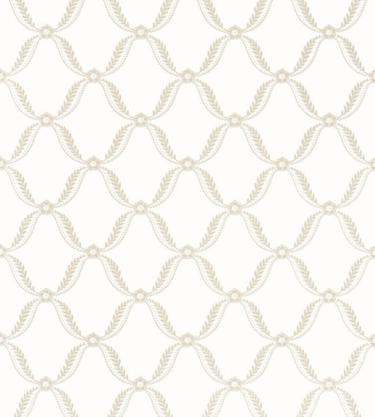 Tate Trellis Wallpaper - Beige - AT57879 - Anna French - Premier Wallcovering