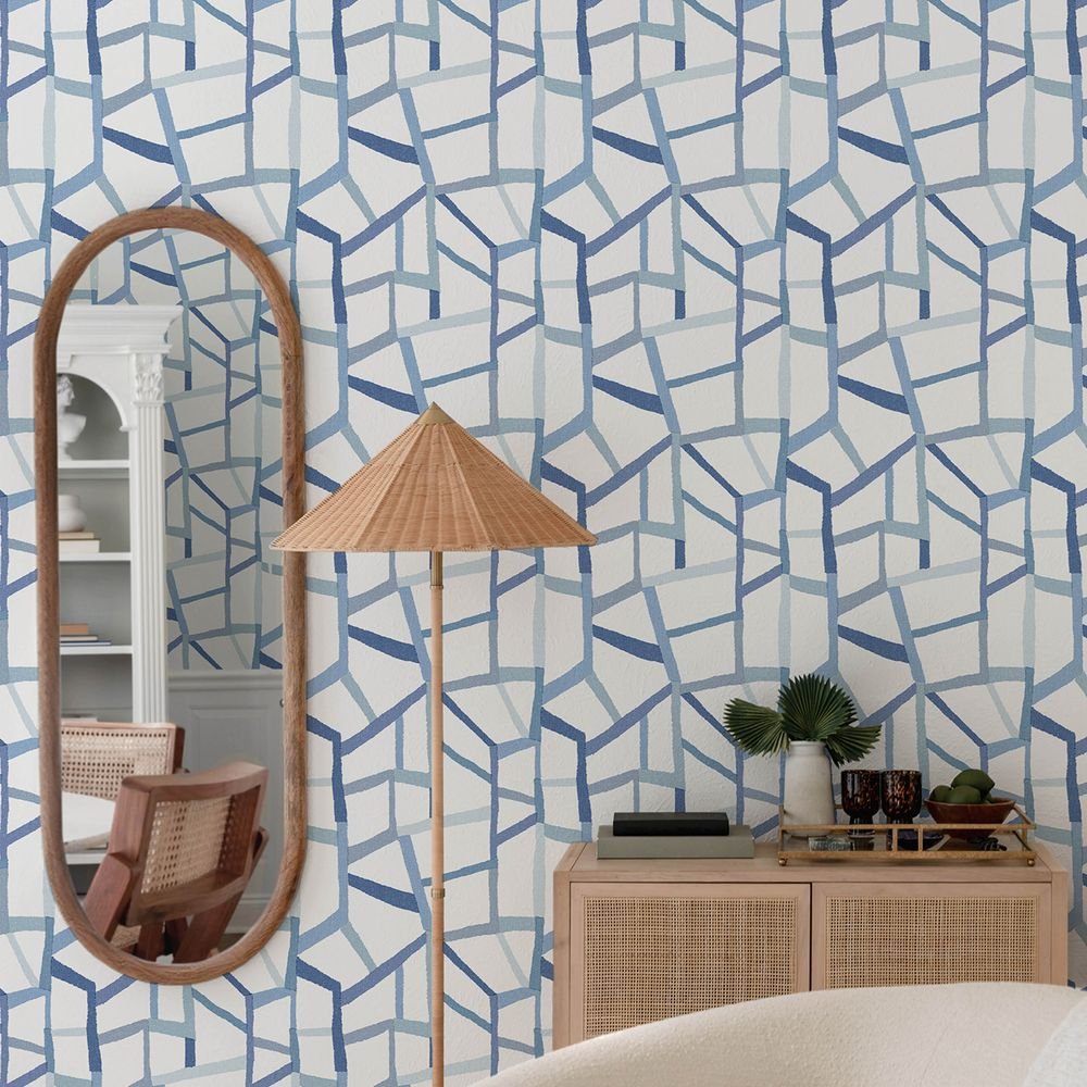 Tate Wallpaper - Blue - A Street Prints - FD25849 - Premier Wallcovering