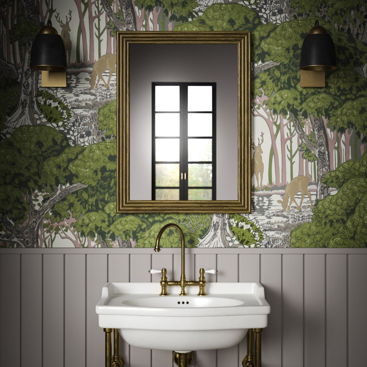 Tatton Wallpaper - Forest - Warner House - Premier Wallcovering
