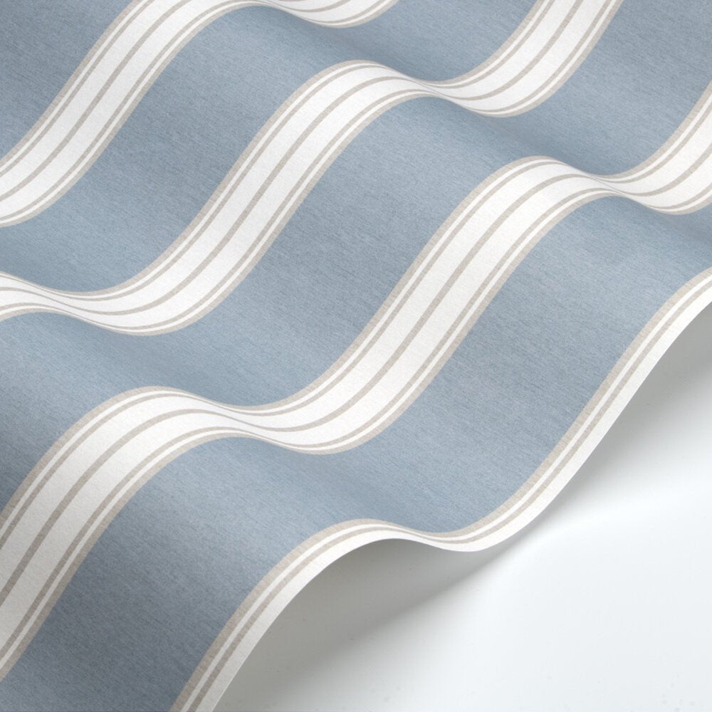 Tatton Wallpaper - Light Blue - Timothy Wilman - TW2479 - Premier Wallcovering