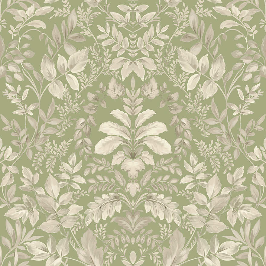 Tavira Wallpaper - Sage - Holden Décor - 91691 - Premier Wallcovering