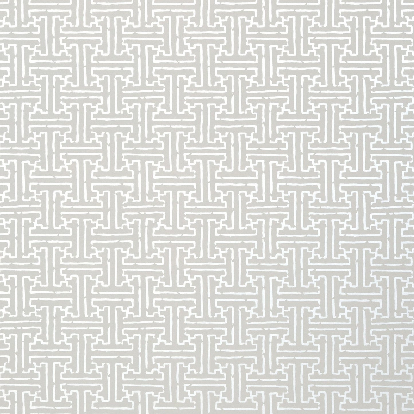 Taza Wallpaper - Metallic Silver on Grey - Thibaut - T35166 - Premier Wallcovering