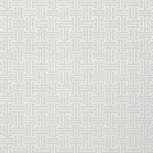 Taza Wallpaper - Metallic Silver on Grey - Thibaut - T35166 - Premier Wallcovering