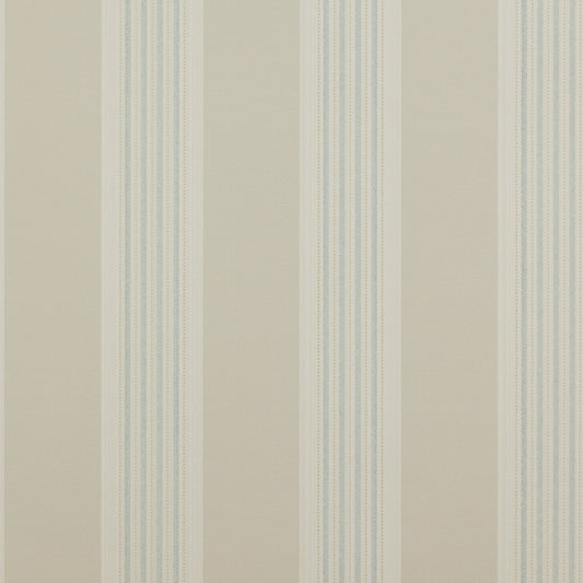 Tealby Stripe Wallpaper - Beige/Blue - Colefax & Fowler - 07991/02 - Premier Wallcovering