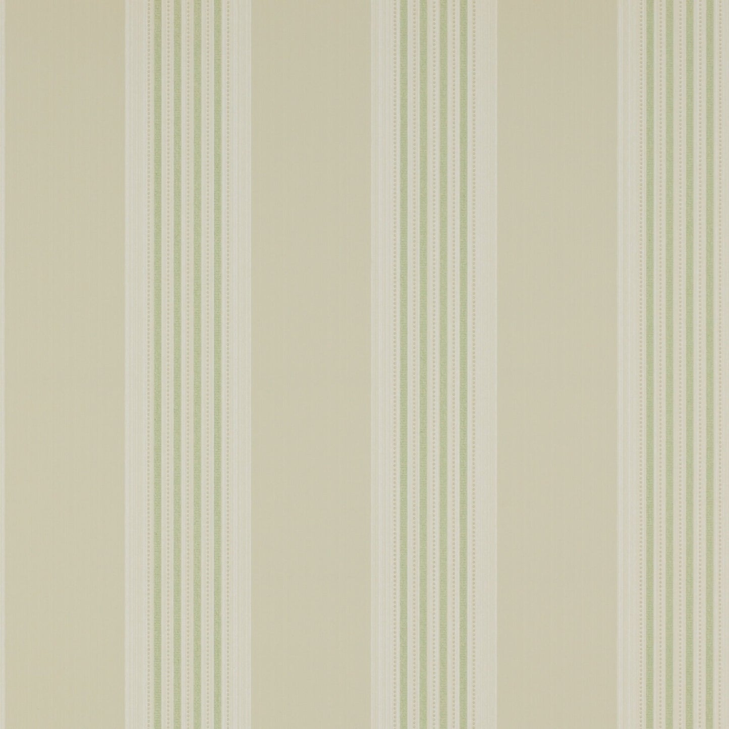 Tealby Stripe Wallpaper - Beige/Green - Colefax & Fowler - 07991/06 - Premier Wallcovering