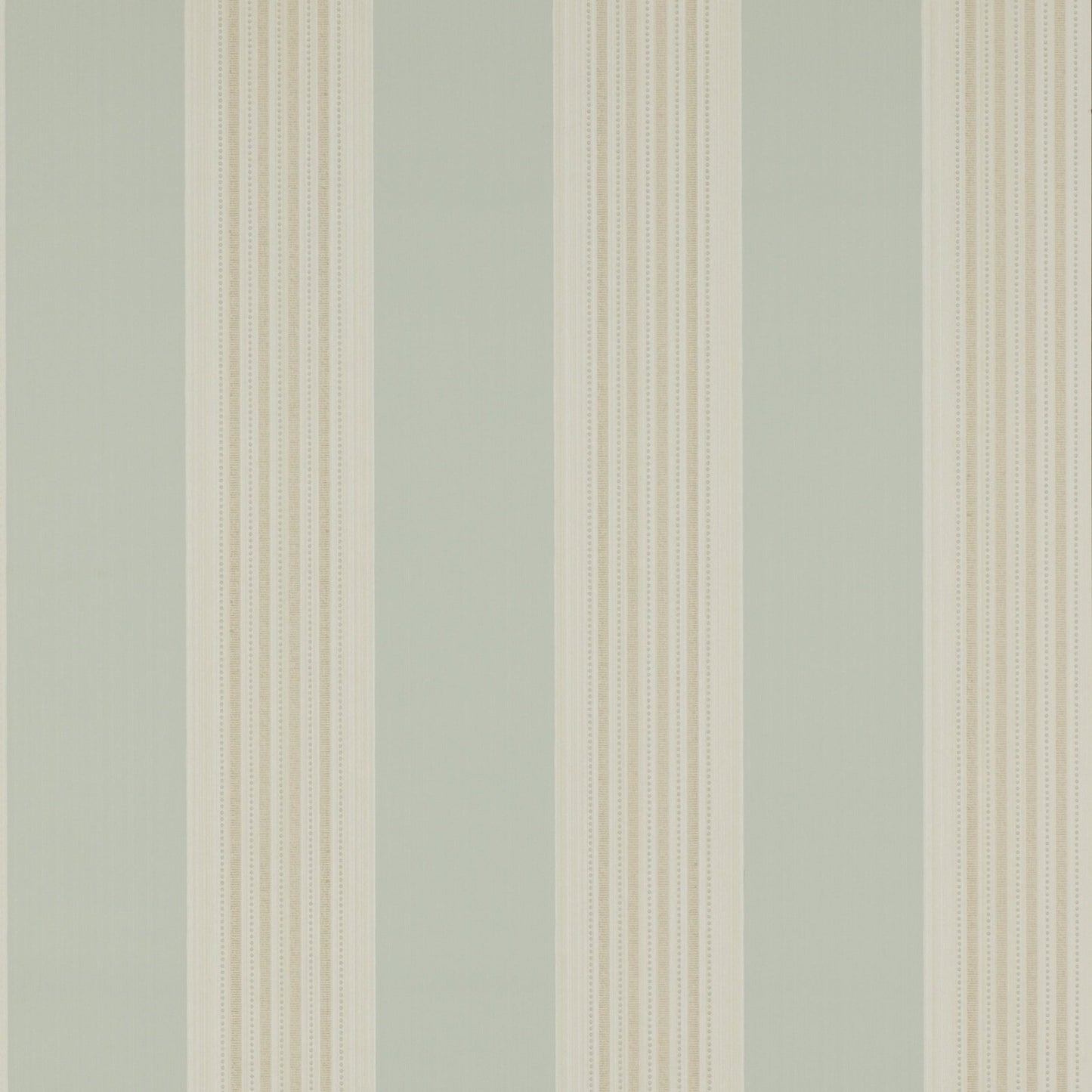 Tealby Stripe Wallpaper - Aqua/Beige - Colefax & Fowler - 07991/04 - Premier Wallcovering