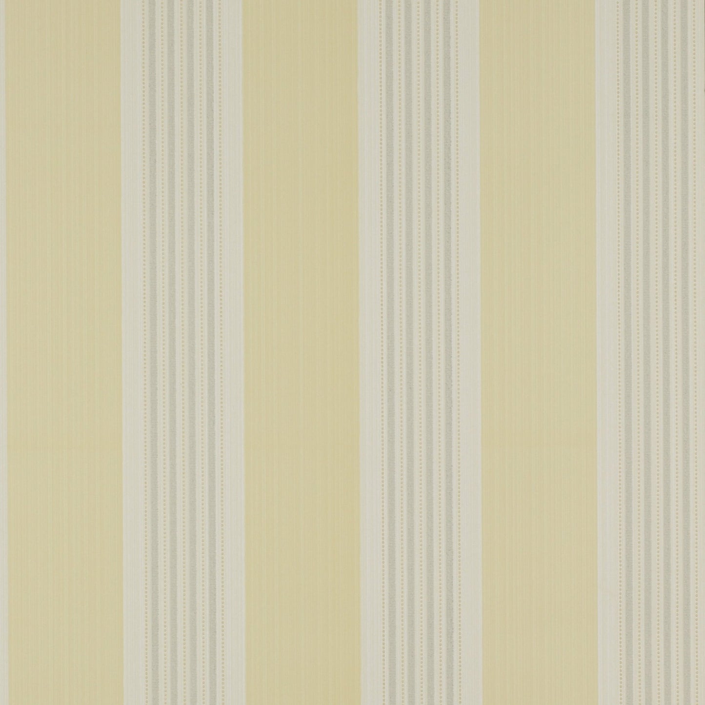 Tealby Stripe Wallpaper - Yellow/Grey - Colefax & Fowler - 07991/03 - Premier Wallcovering