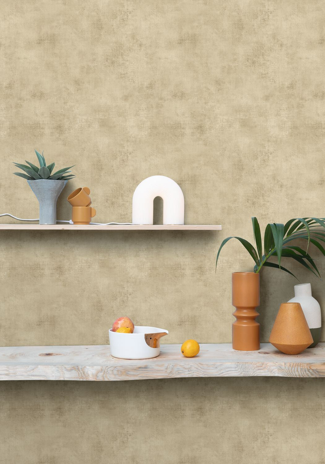 Telas 2 Uni Wallpaper - Tilleul - Caselio - 102067000 - Premier Wallcovering