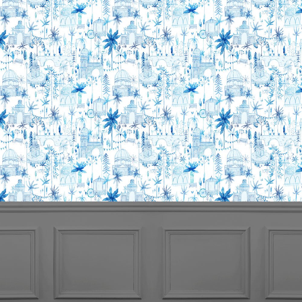 Tellaro Wallpaper - Cobalt - Voyage Maison - TELLARO/WPO/COB - Premier Wallcovering