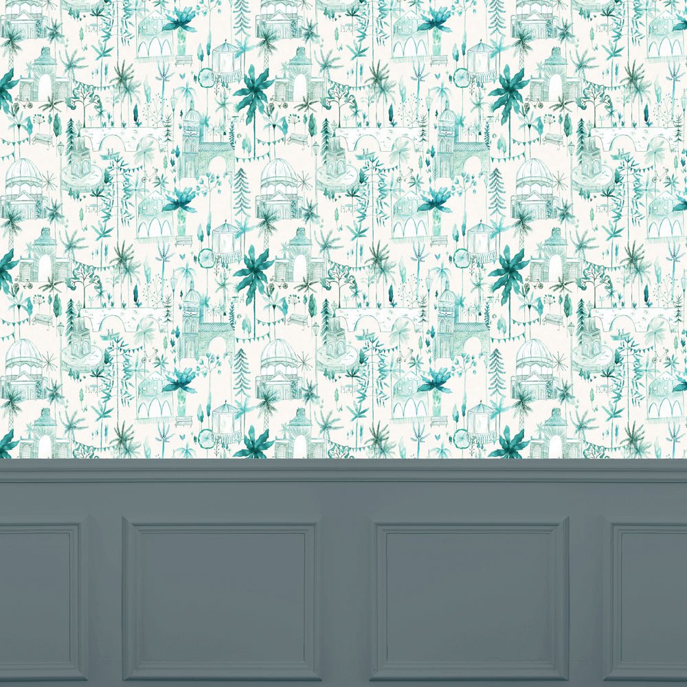 Tellaro Wallpaper - Seamist - Voyage Maison - TELLARO/WPO/SEA - Premier Wallcovering
