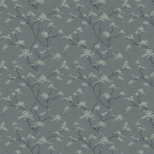 Temple Tree Wallpaper - Slate Blue - Boråstapeter - 3101 - Premier Wallcovering