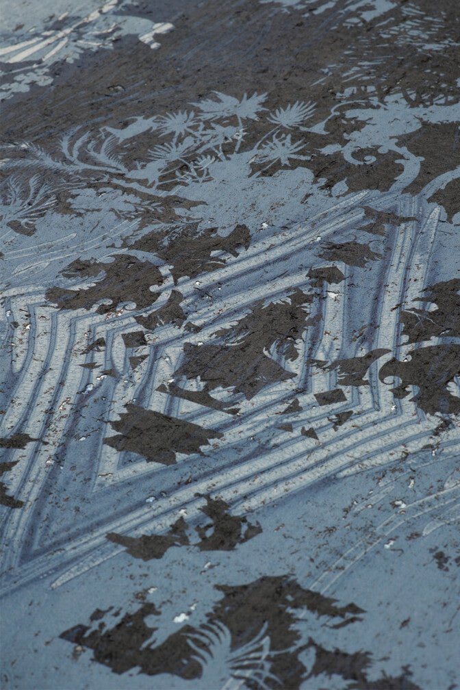 Temples In The Sky Cork Wallpaper - Blue - Timorous Beasties - TB/TMPL/WSCF/02 - Premier Wallcovering