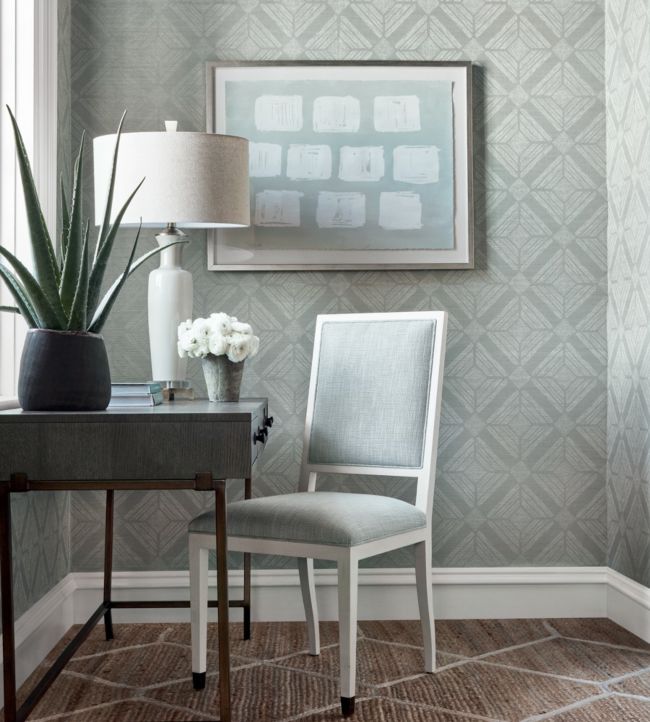 Teramo Wallpaper - Slate - Thibaut - T433 - Premier Wallcovering