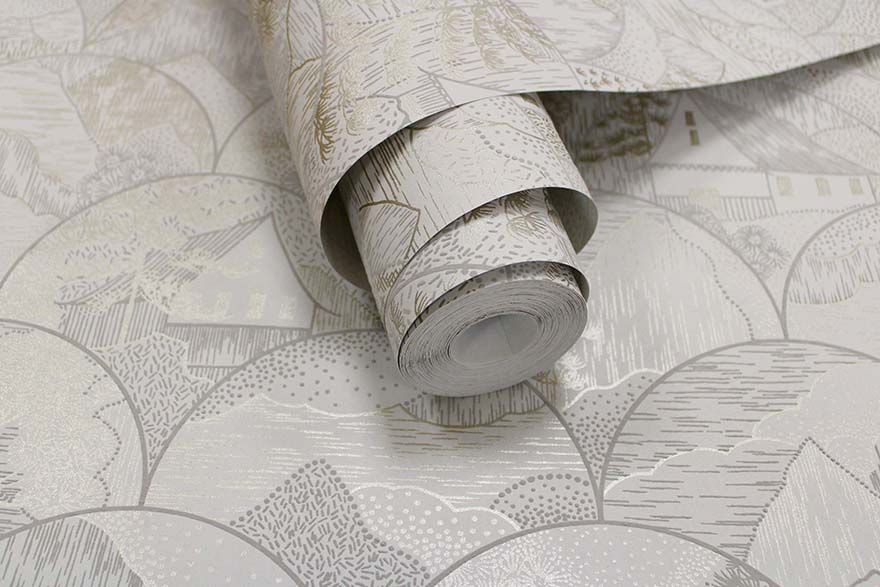 Teshio Wallpaper - Dove - Holden Décor - 65883 - Premier Wallcovering