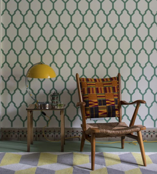 Tessella Wallpaper - Arsenic - 3603 - Farrow & Ball - Premier Wallcovering