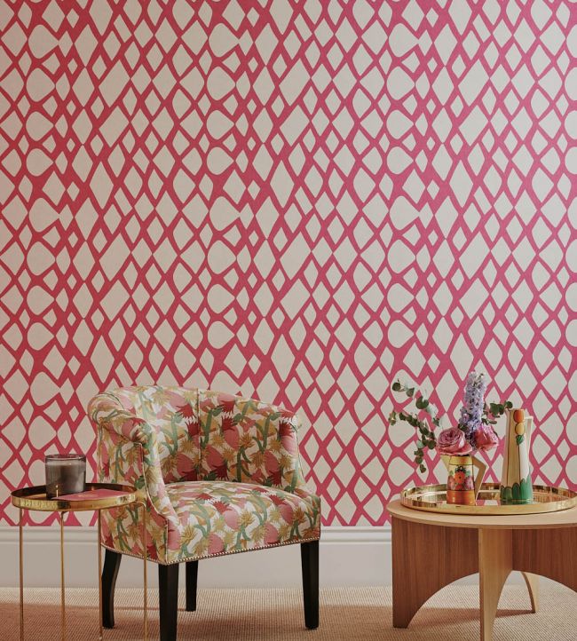 Tesserae Wallpaper - Cobalt - Christopher Farr Cloth - CF1167 - 01 - Premier Wallcovering