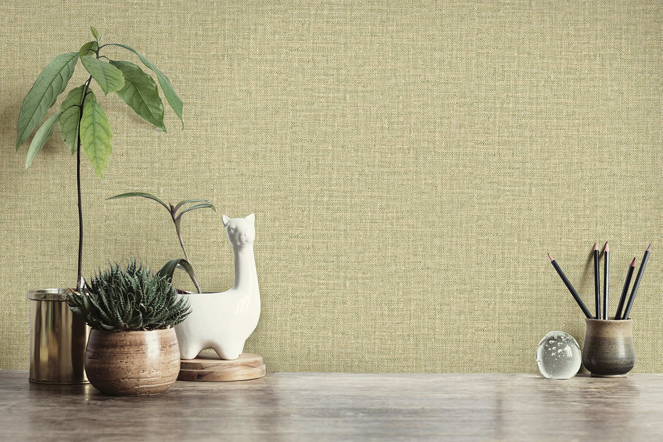Tessuto Plain Wallpaper - Sage - Holden Décor - 36410 - Premier Wallcovering