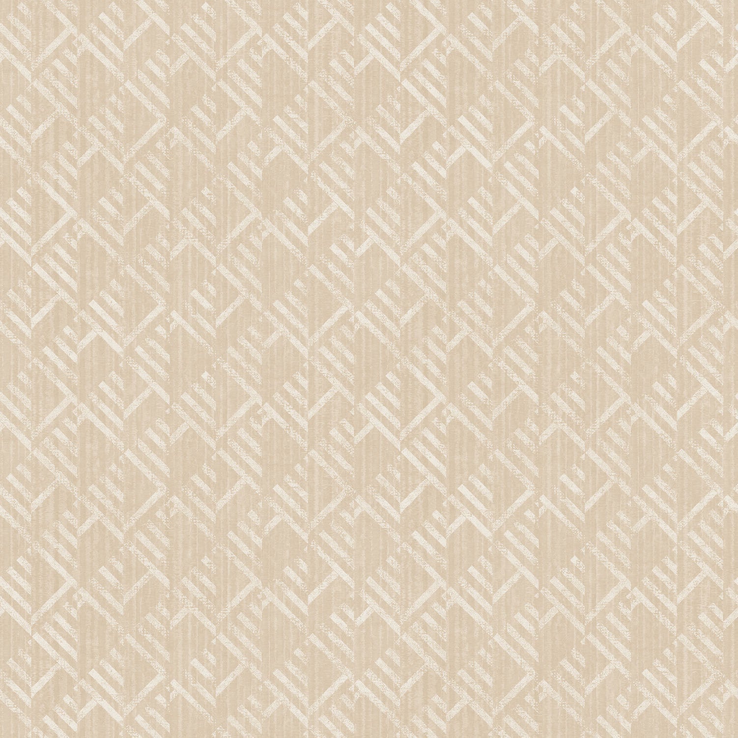 Texstyle Block Flock Wallpaper - Beige / Mica - Galerie - G56577 - Premier Wallcovering