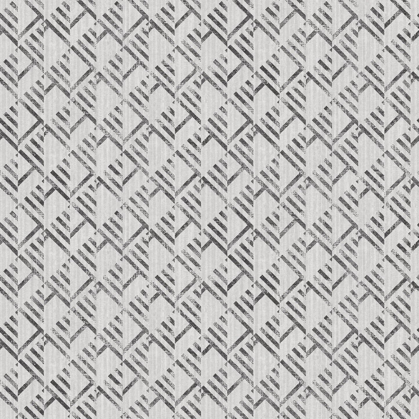 Texstyle Block Flock Wallpaper - Black / Light Grey - Galerie - G56578 - Premier Wallcovering