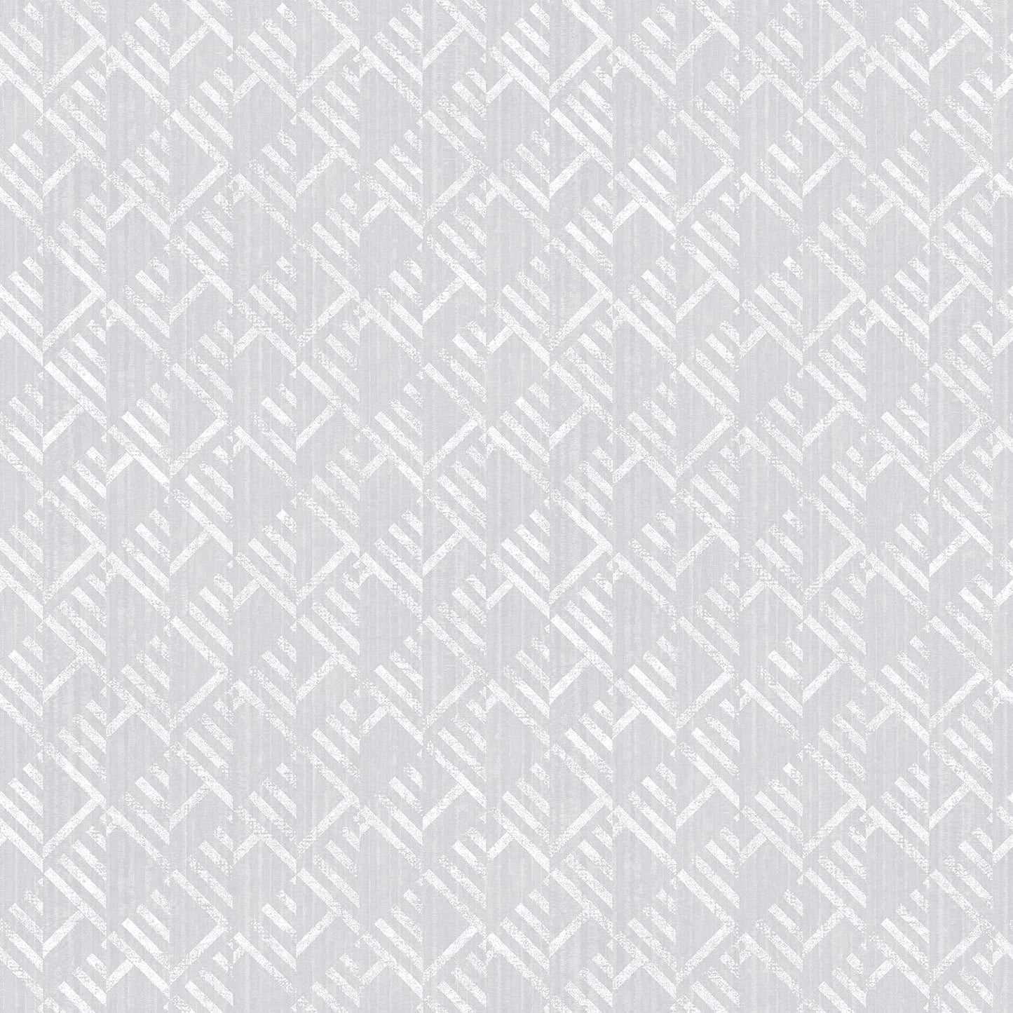 Texstyle Block Flock Wallpaper - Light Grey / Silver Metallic - Galerie - G56580 - Premier Wallcovering