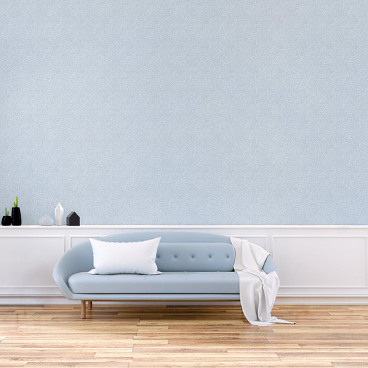 Texstyle Hedgehog Wallpaper - Blue / Mica - Galerie - G56604 - Premier Wallcovering