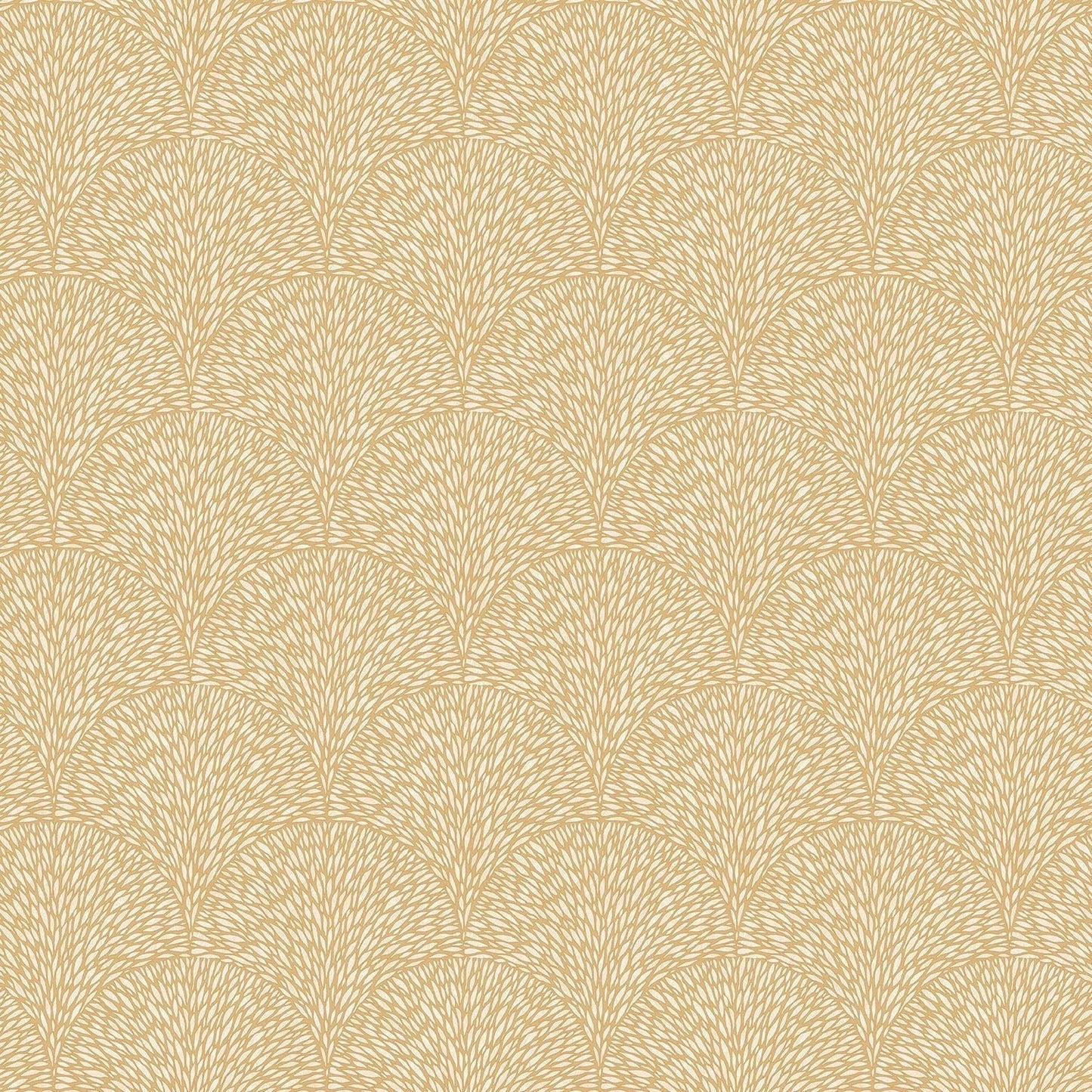 Texstyle Hedgehog Wallpaper - Ochre / Metallic Gold - Galerie - G56608 - Premier Wallcovering