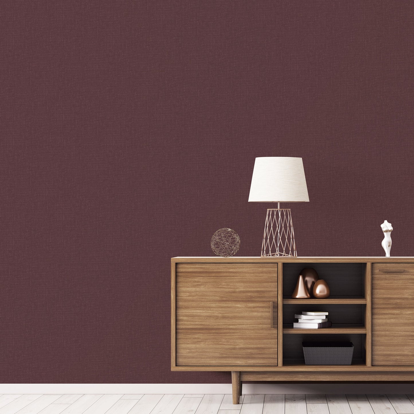 Texstyle Hex Texture Wallpaper - Cranberry - Galerie - G56614 - Premier Wallcovering