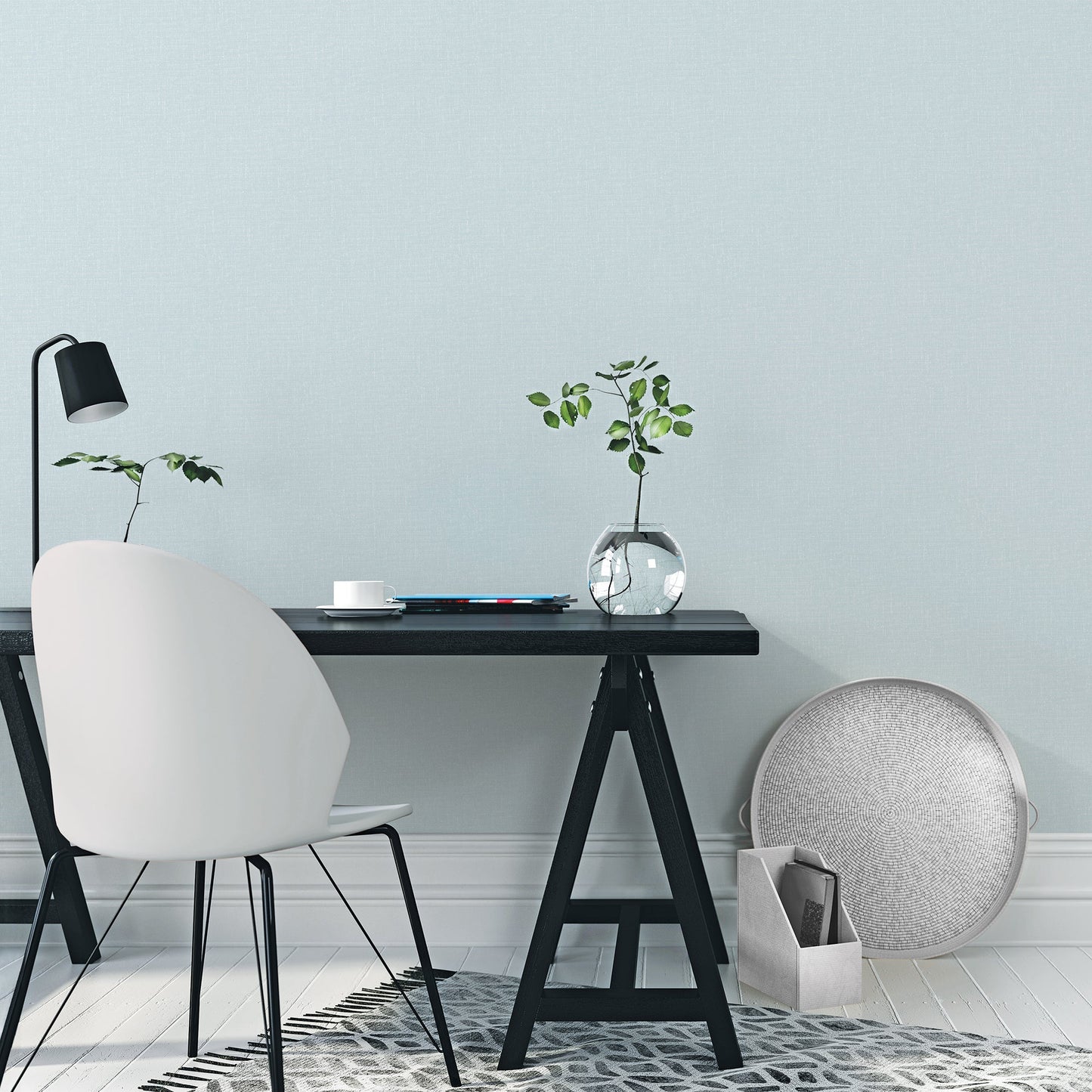 Texstyle Hex Texture Wallpaper - Mint / Mica - Galerie - G56618 - Premier Wallcovering