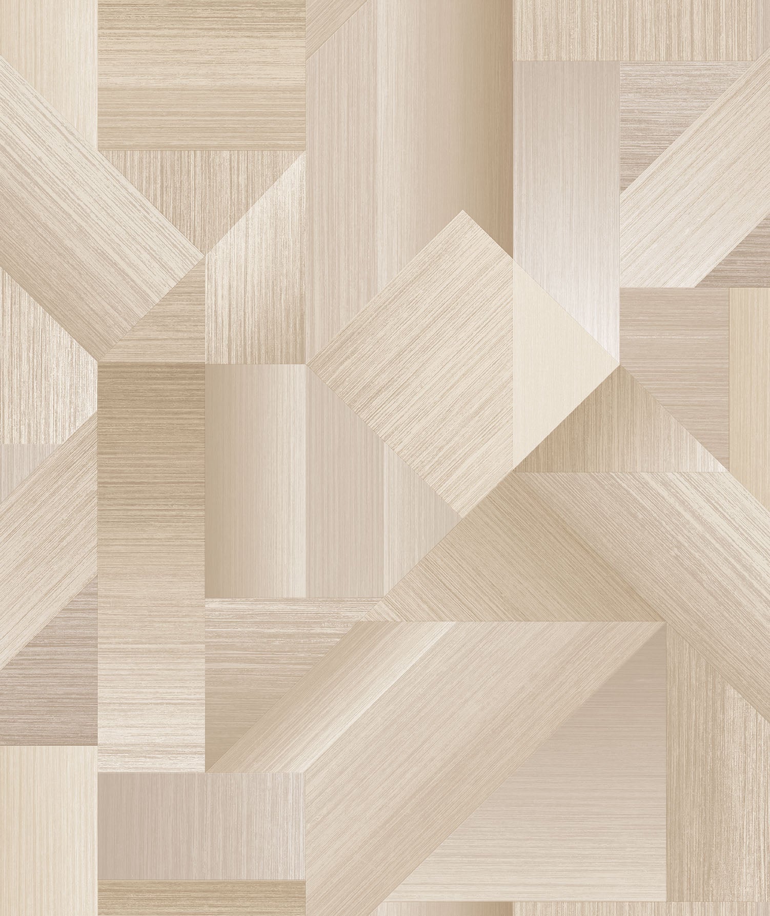 Texstyle Shape Shifter Wallpaper - Beige / Metallic ink - Galerie - G56623 - Premier Wallcovering