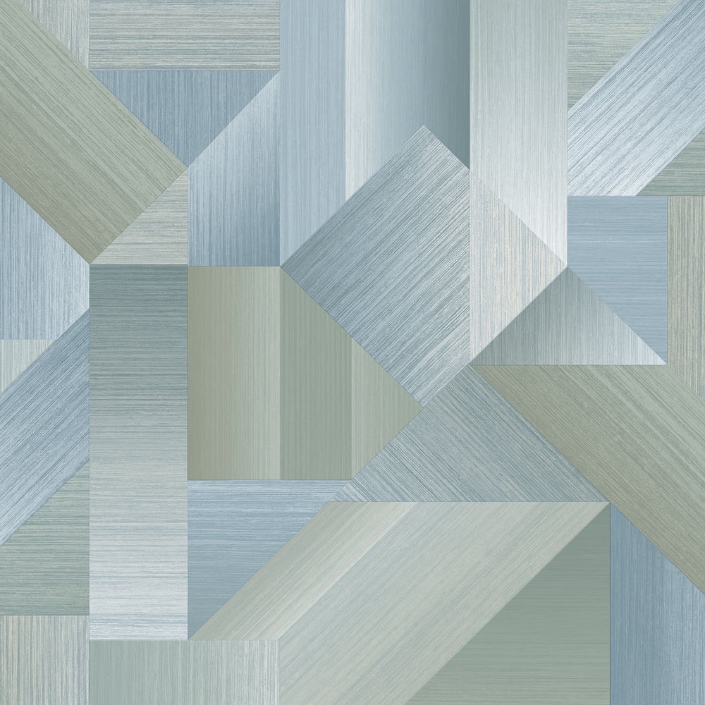 Texstyle Shape Shifter Wallpaper - Mixed Greens - Galerie - G56627 - Premier Wallcovering