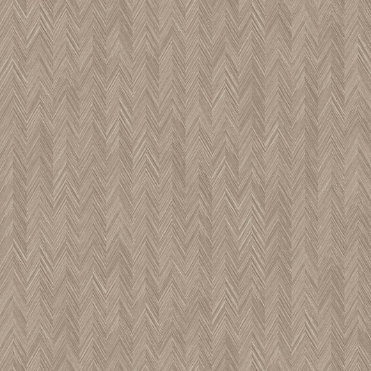 Texture FX Chevron Wallpaper - Mocha - Galerie - G78127 - Premier Wallcovering