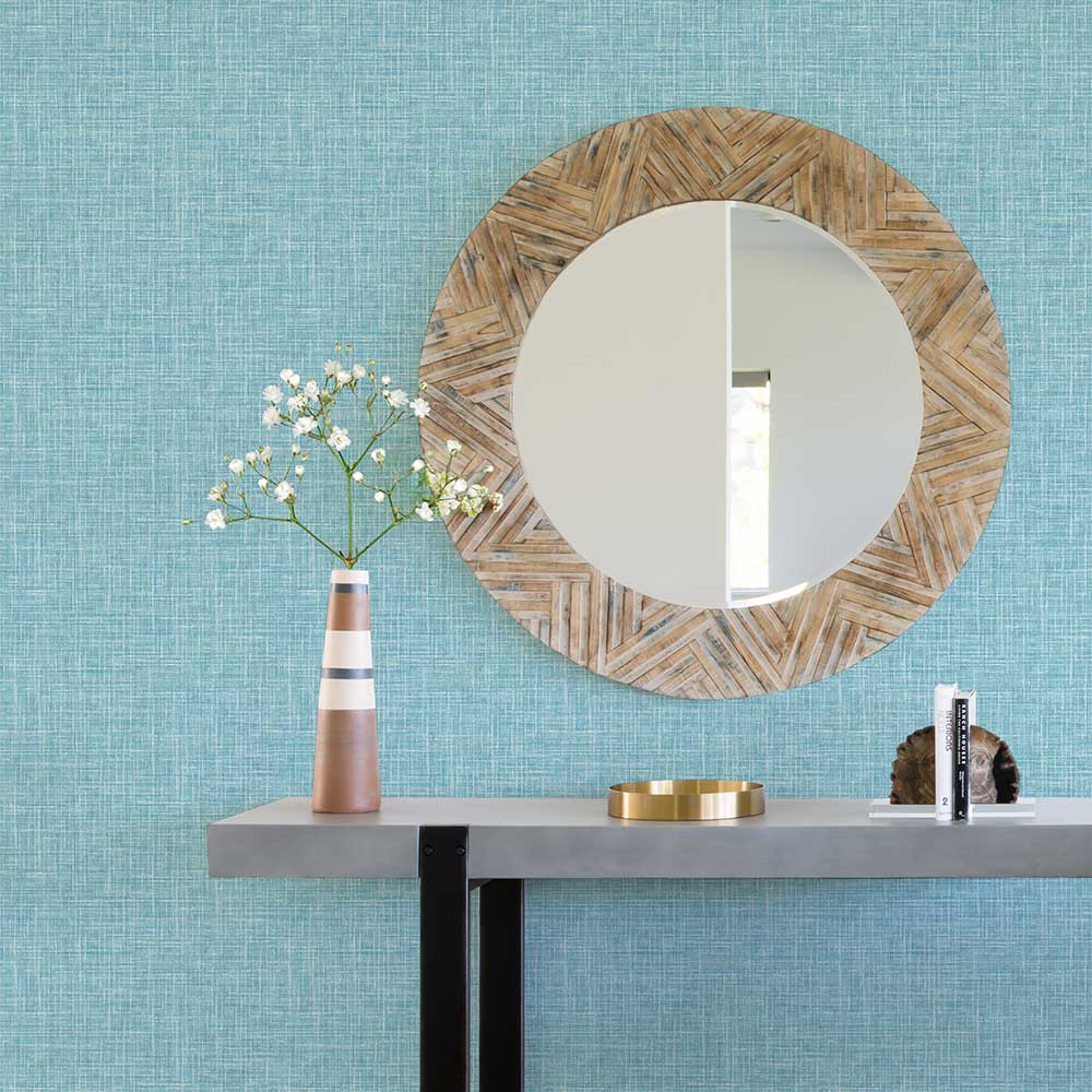 Texture Wallpaper - Aqua - A Street Prints - FD26352 - Premier Wallcovering