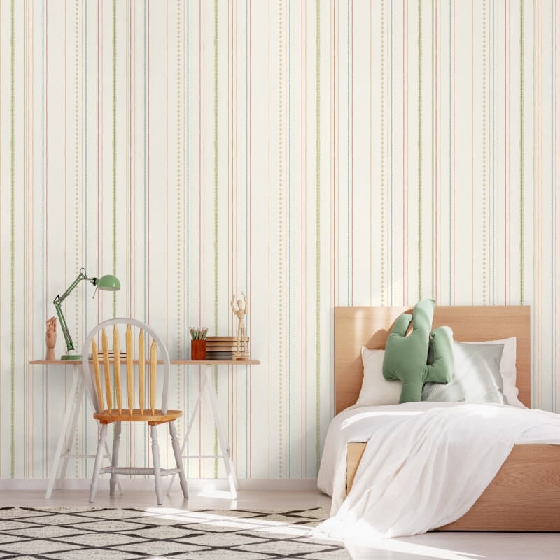 Textured Stripe Wallpaper - Ginger Mix - Hoopla Walls - HWA1324W - Premier Wallcovering