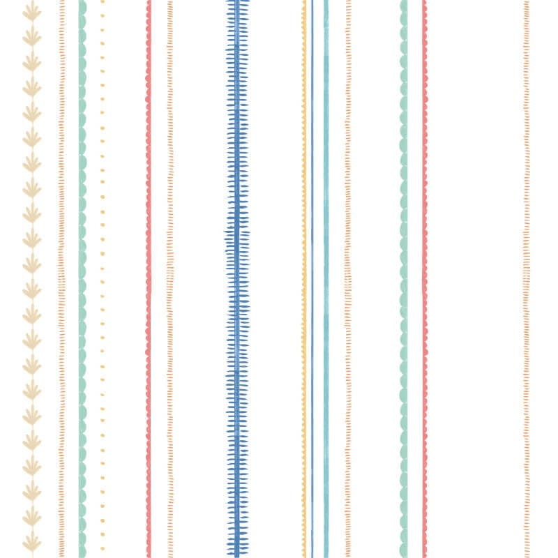 Textured Stripe Wallpaper - Royal Mix - Hoopla Walls - HWA1323W - Premier Wallcovering