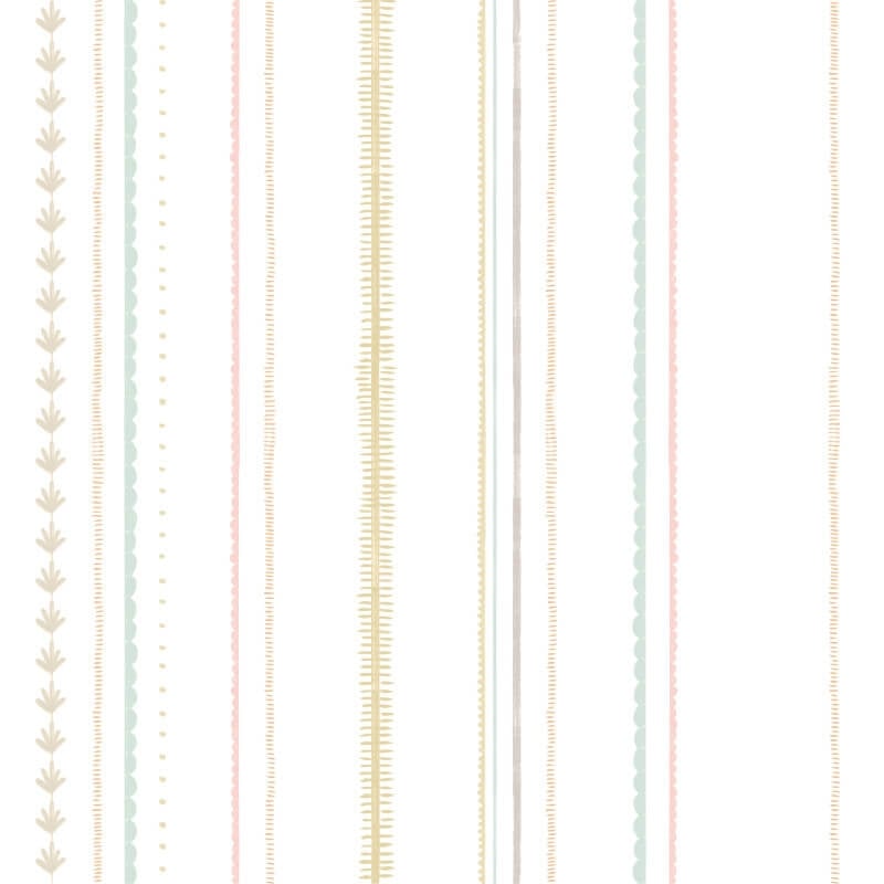Textured Stripe Wallpaper - Dolly Mixtures - Hoopla Walls - HWA1322W - Premier Wallcovering