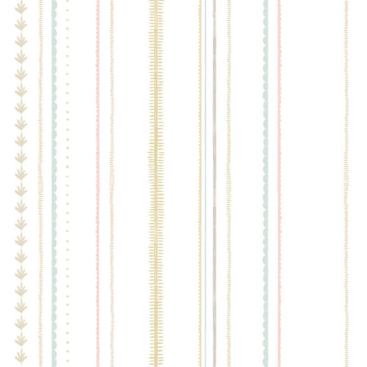 Textured Stripe Wallpaper - Dolly Mixtures - Hoopla Walls - HWA1322W - Premier Wallcovering