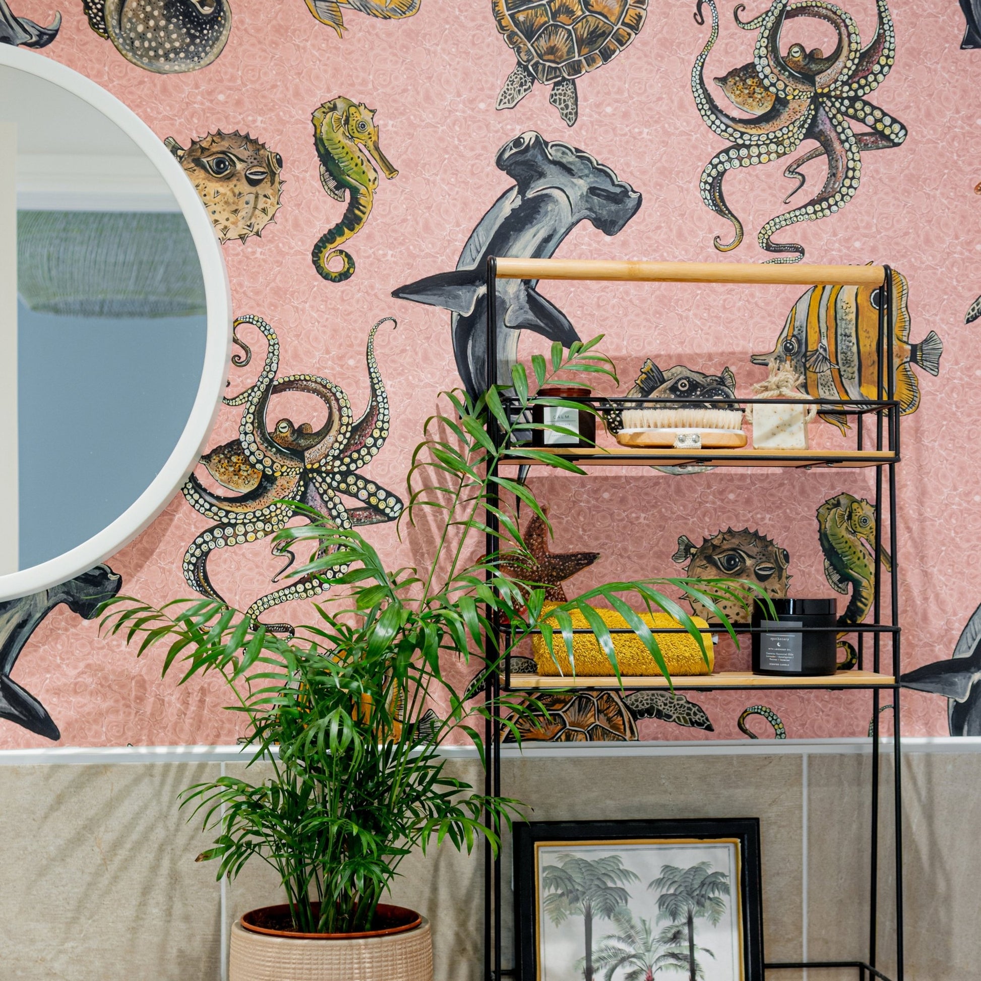 Thalassophile Wallpaper - Blush-Pink - Wear The Walls - THBP894152 - Premier Wallcovering