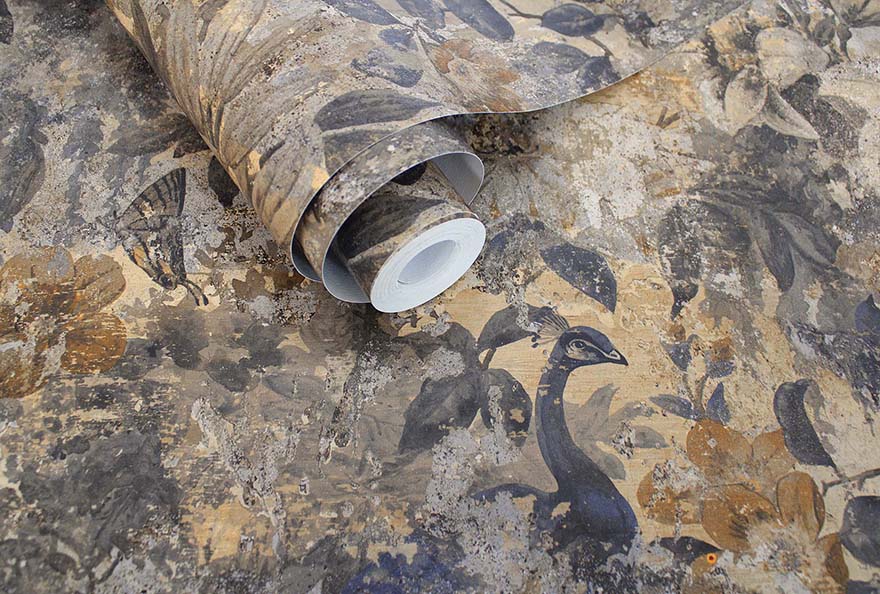 Thalia Wallpaper - Navy - Holden Décor - 91450 - Premier Wallcovering