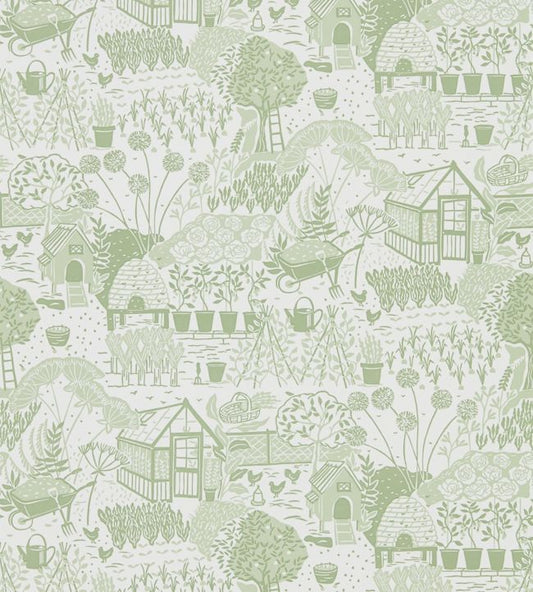 The Allotment Wallpaper - Fennel - DHPO216351 - Sanderson - Premier Wallcovering
