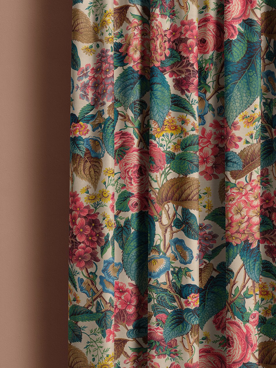 The Brambles Recycled Velvet Fabric - Porcelain - Divine Savages - DVS161-BRAMB-PORC-VEL-MET - Premier Wallcovering