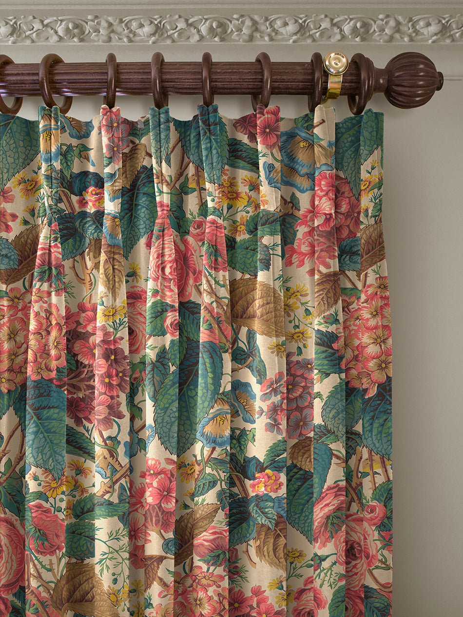 The Brambles Recycled Velvet Fabric - Porcelain - Divine Savages - DVS161-BRAMB-PORC-VEL-MET - Premier Wallcovering