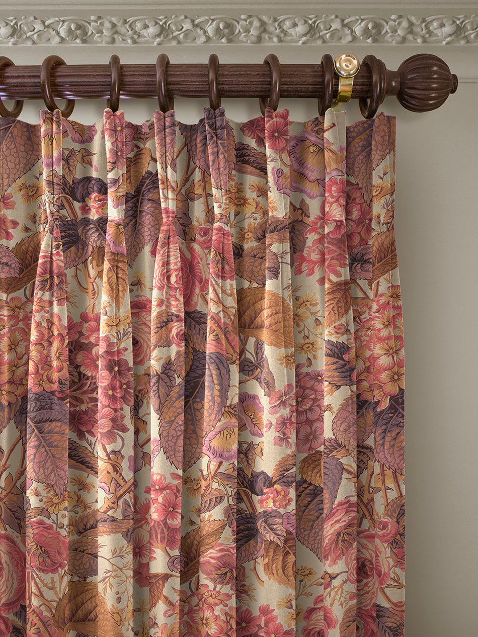 The Brambles Recycled Velvet Fabric - Antique Rose - Divine Savages - DVS162-BRAMB-ANT-ROSE-VEL-MET - Premier Wallcovering