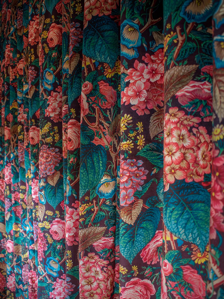 The Brambles Recycled Velvet Fabric - Mulberry - Divine Savages - DVS159-BRAMB-MULB-VEL-MET - Premier Wallcovering