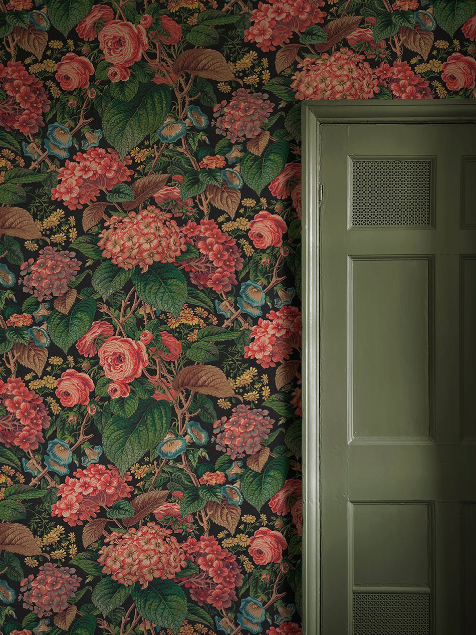 The Brambles Wallpaper - Somerset Green - Divine Savages - DVS160-BRAMB-SOM-GRN-WR - Premier Wallcovering