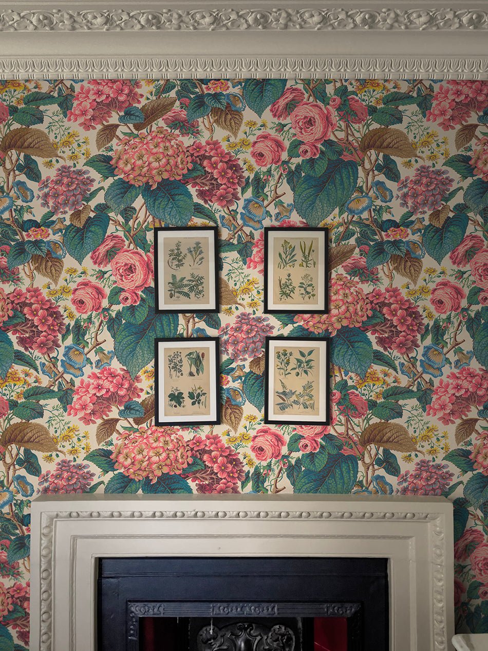 The Brambles Wallpaper - Porcelain - Divine Savages - DVS161-BRAMB-PORC-WR - Premier Wallcovering
